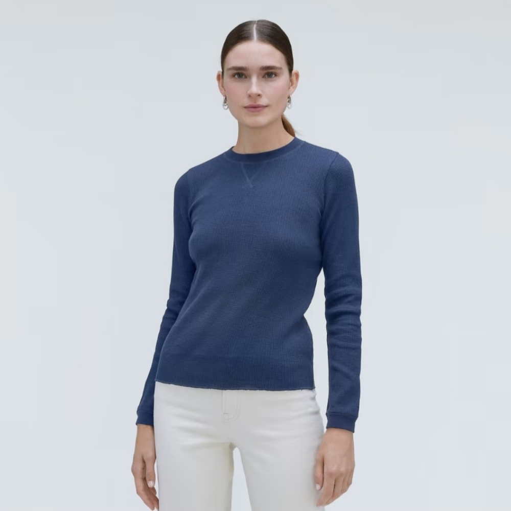 Everlane organic cotton waffle crew